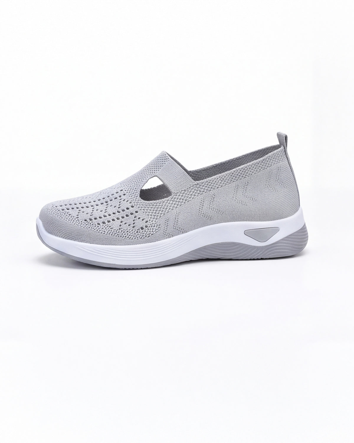 Women’s Knit Slip-On Casual Sneakers with Cutouts