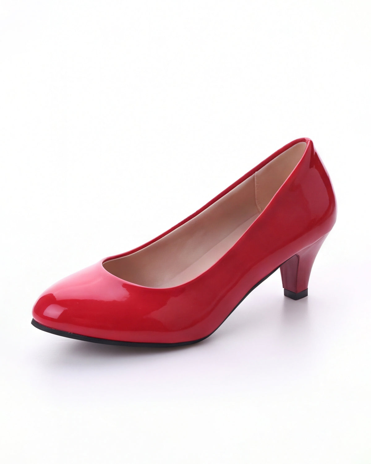 Women’s White Kitten Heel Pumps