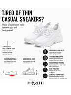 Women’s Chunky Knit Lace-Up Walking Sneakers