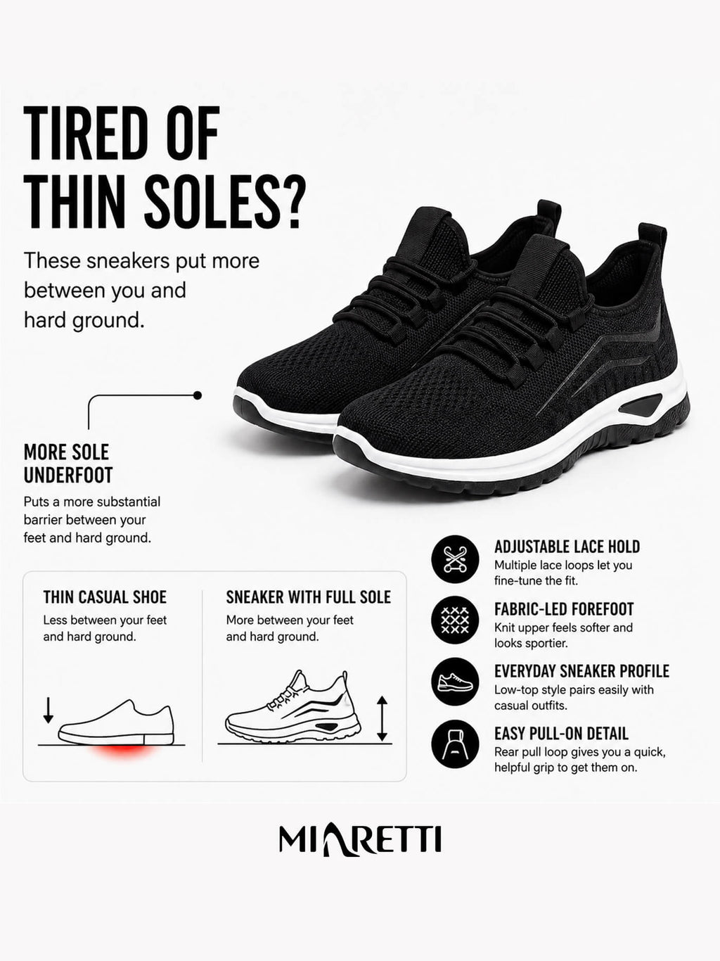 Women’s Knit Lace-Up Sneakers