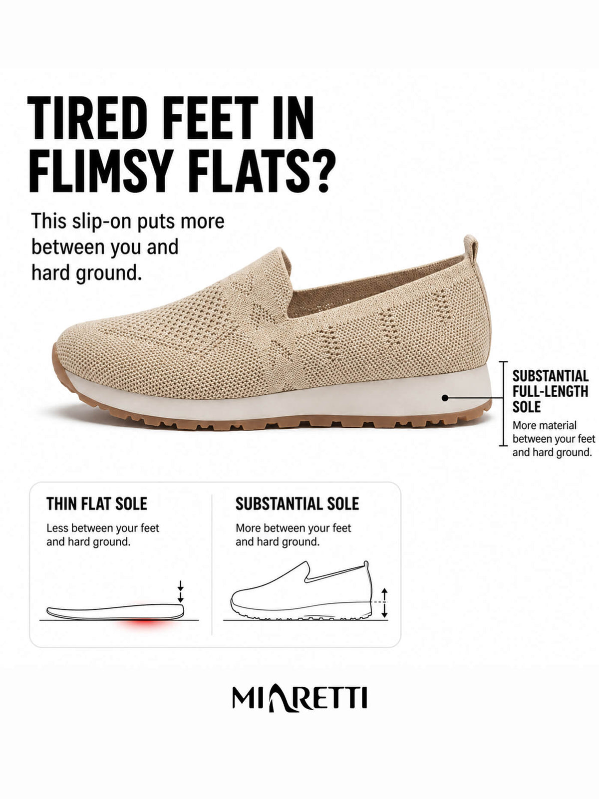 Women’s Knitted Slip-On Casual Walking Shoes